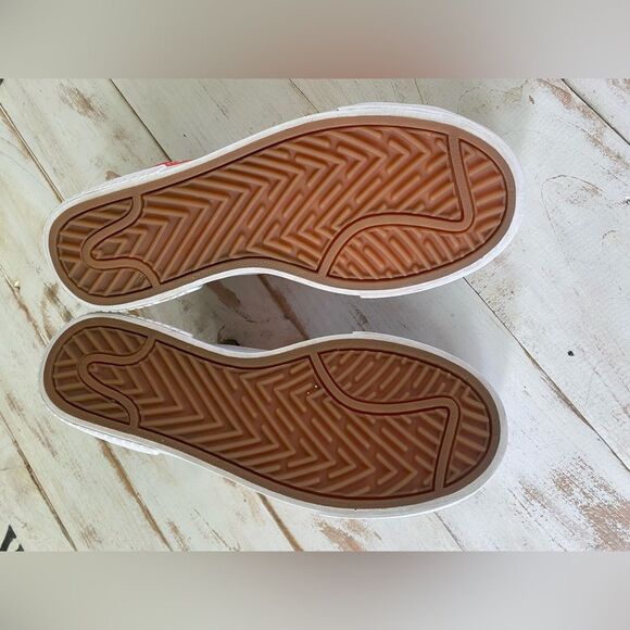 NIKE Court Legacy Lift sneakers orange coral swoosh women's sz 7 EUC streetwear - Picture 7 of 14